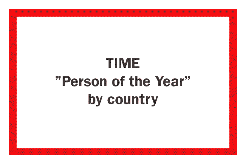 TIME ”Person of the Year” by country